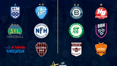 4 echipe din România în Liga campionilor la HANDBAL! Cu cine vor juca