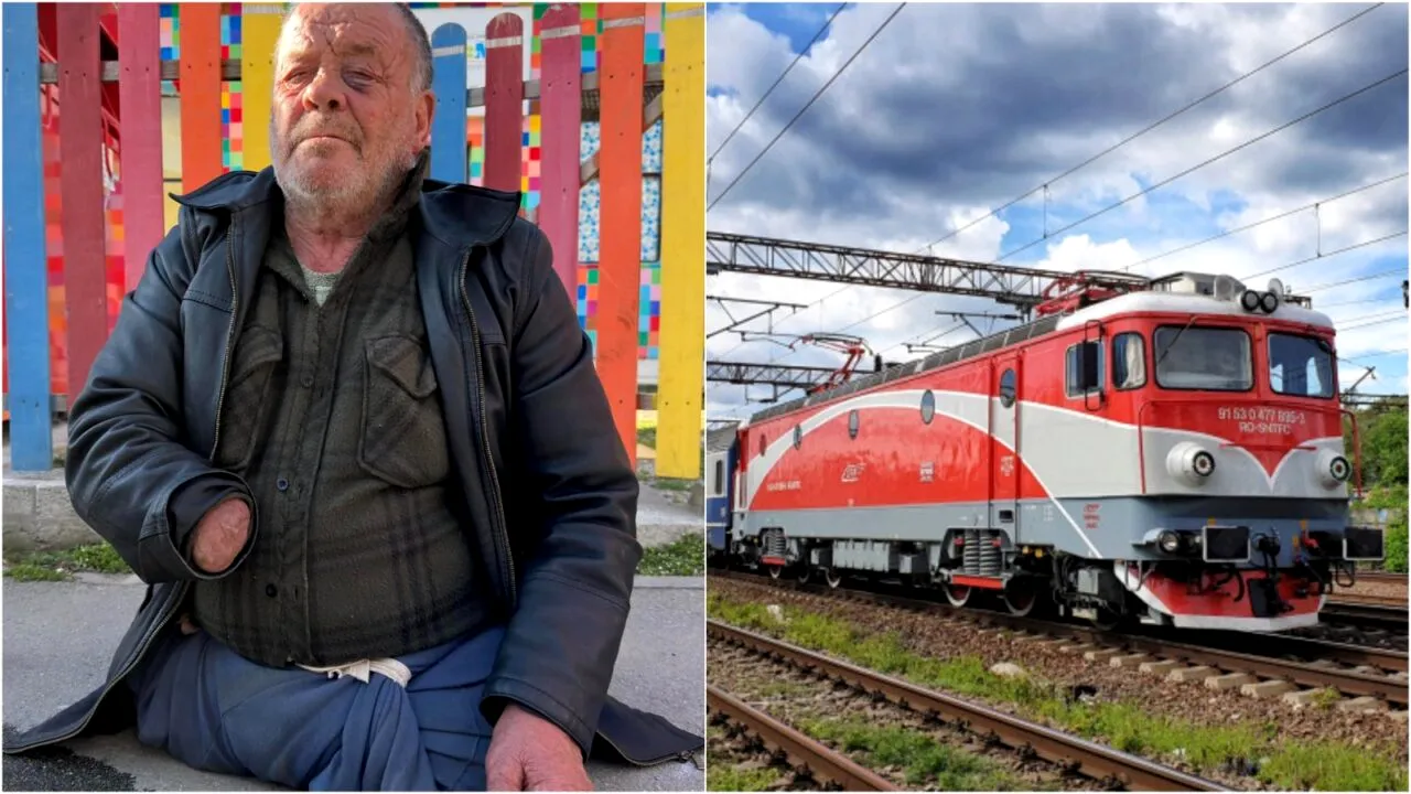 Povestea domnului Daniel. În urmă cu 30 de ani a căzut din tren, iar viața s-a întors la 180 de grade: „Propria familie m-a dat afară din casă!”