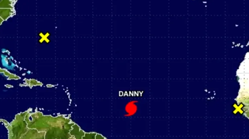 Furtuna tropicală Danny, din Oceanul Atlantic, s-a transformat în uragan