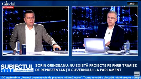 Grindeanu s-a dezlănțuit în platoul Gândul la adresa lui Ciucu și USR: „Un partid condus de un condamnat - Fritz / Un primar, acuzat că a luat șpagă”