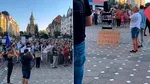 A început mitingul de susținere pentru Fritz. Câteva zeci de persoane s-au adunat în Piața Operei din Timișoara și scandează „Justiție, jos corupția”