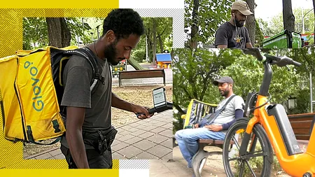 EXCLUSIV VIDEO | Livratorii de mâncare străini, în număr tot mai mare: „România este o țară cu adevărat grozavă. Aici pot câștiga bani”