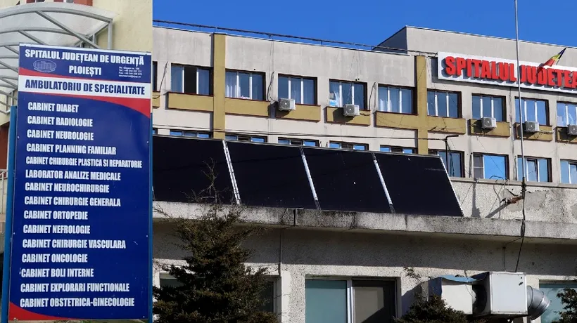 O pacientă s-a aruncat de la etajul 4 al Spitalului Județean Ploiești