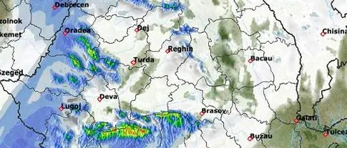 VREMEA: Cod galben de ninsori, intensificări ale vântului, viscol în București și 16 județe UPDATE
