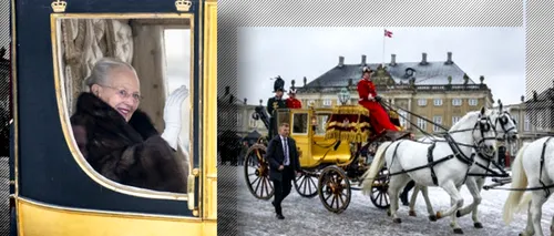 Margrethe a II-a a Danemarcei și-a salutat pentru ultima oară supușii din Caleașca Regală