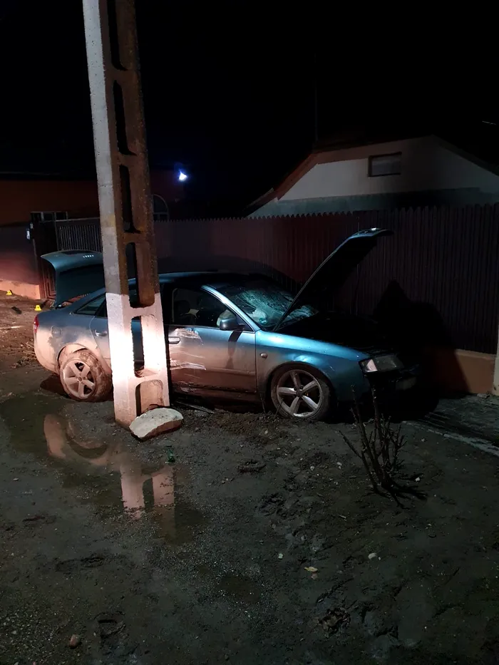Mașina șoferului urmărit de Poliție / Sursa foto: IPJ Buzău
