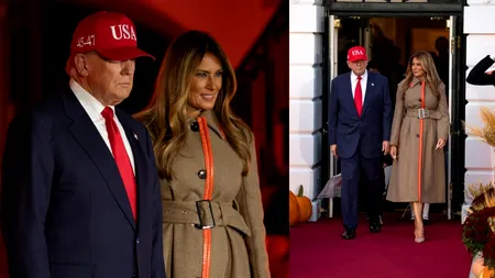 Ținuta Melaniei Trump de Halloween a atras toate privirile la Casa Albă. Ce a purtat Prima Doamnă în cea mai înfricoșătoare noapte a anului