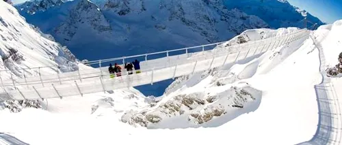 Elvețienii au construit un pod suspendat la o altitudine de 3.000 de metri