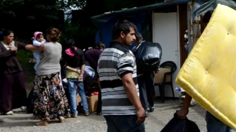 Zeci de familii de romi din regiunea franceză RhÃ´ne-Alpes, expulzate voluntar în România