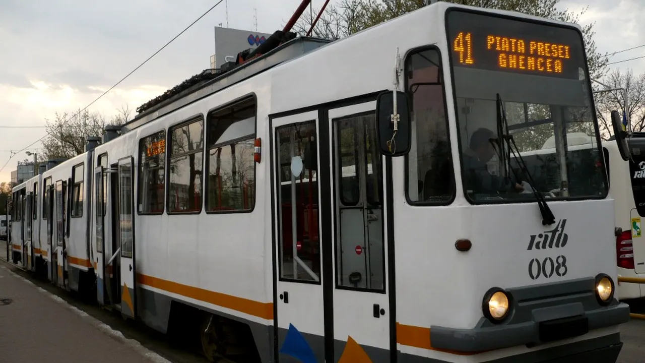 STB anunță: Tramvaiul 41 nu va circula în weekendurile din septembrie
