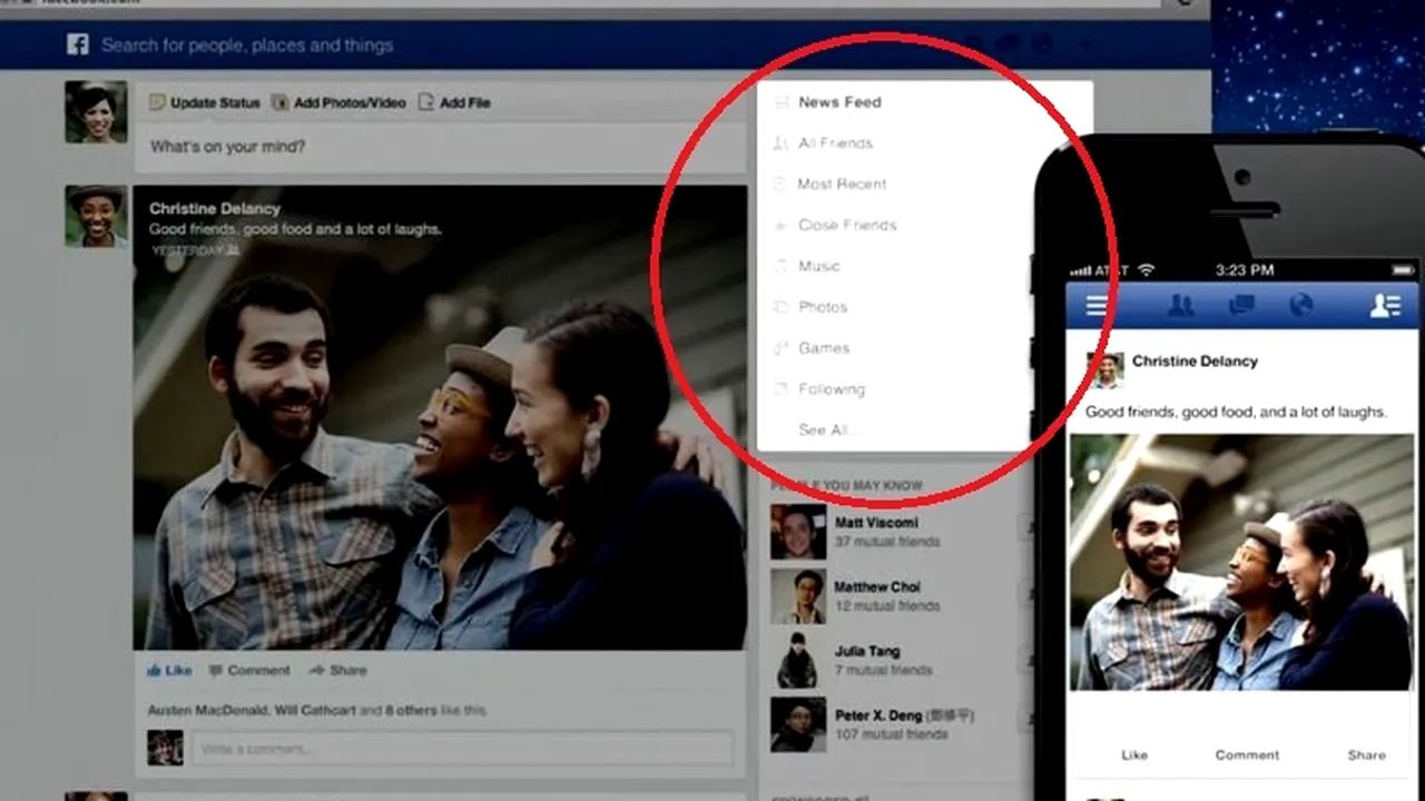 FACEBOOK - LANSARE NEWS FEED 7 MARTIE. Cum arată noile FLUXURI DE ȘTIRI FACEBOOK. Cum poți avea și tu noul News Feed de la Facebook. VIDEO