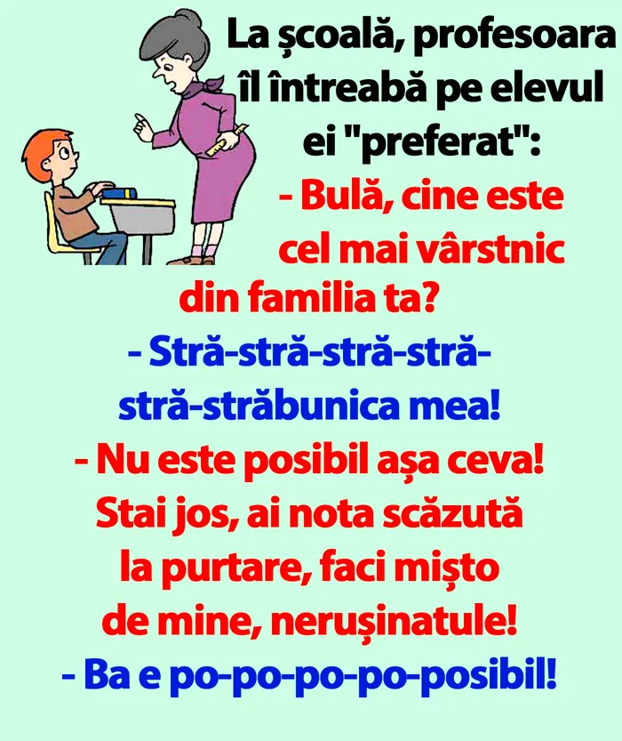 „Bulă, cine este cel mai vârstnic din familia ta?”