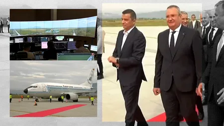 VIDEO | Inaugurarea Aeroportului Internațional Brașov Ghimbav. Cursă TAROM pilotată de fiul cosmonautului Dumitru Prunariu