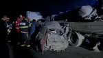 Imagini de coșmar pe A2. Tiruri și mașini pulverizate într-un accident în lanț care a oprit complet circulația pe sensul spre București
