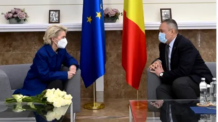 Ursula von der Leyen a ajuns miercuri noaptea la București, unde a fost așteptată de premierul Nicolae Ciucă. Ce mesaj a transmis românilor șefa Comisiei Europene