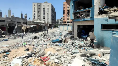 RĂZBOI Israel-Hamas, ziua 328. Vehicul ONU, parte dintr-un convoi umanitar, mitraliat de tiruri israeliene