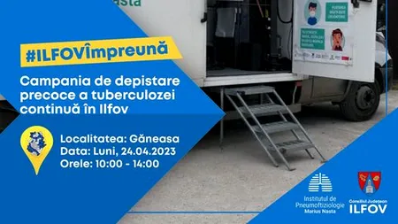 Campania de depistare precoce a tuberculozei continuă în Ilfov (P)