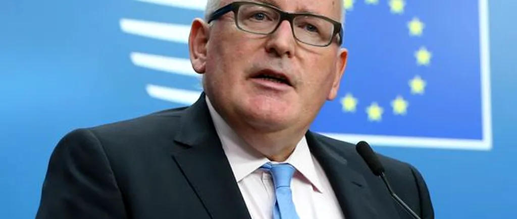 Un pas înapoi al României ar fi O DEZAMĂGIRE MAJORĂ. Frans Timmermans: Nu vom ezita să aducem Guvernul român ÎN FAȚA INSTANȚEI