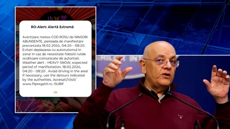 Raed Arafat explică de ce a transmis mesaj Ro-Alert că ninge, iarna, şi spune că va schimba sunetul cu unul 