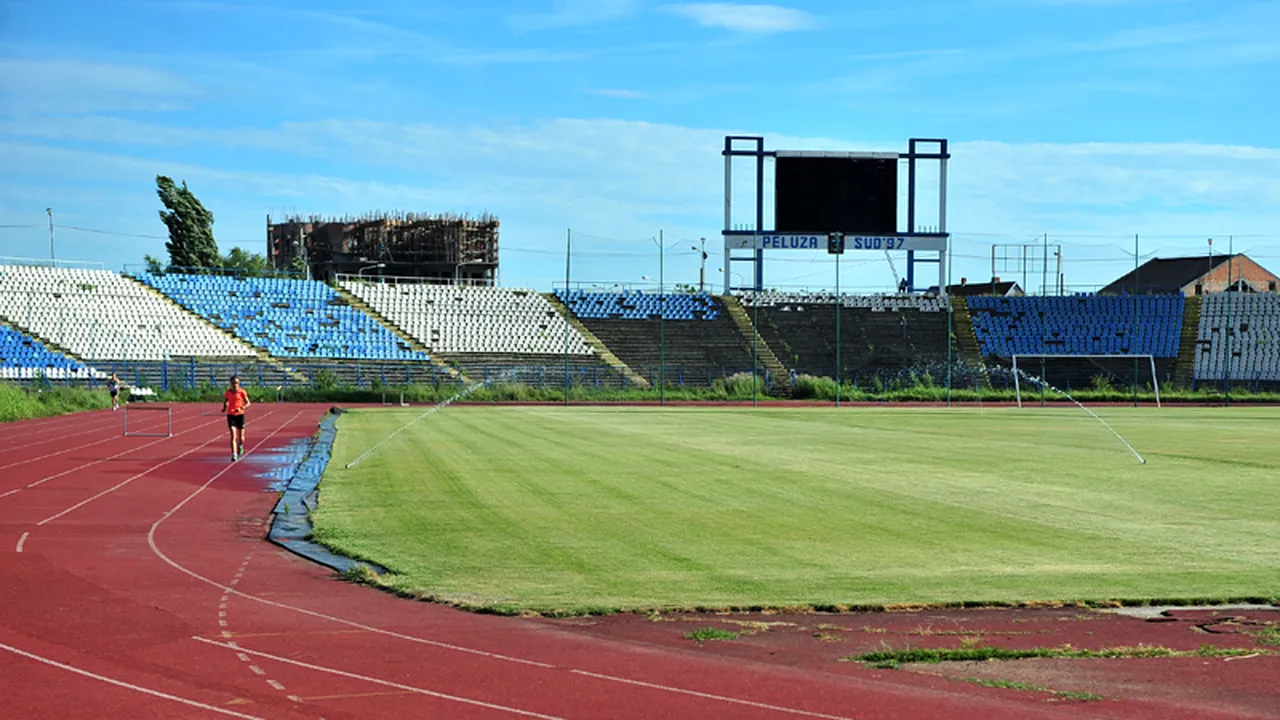 Stadionul Ion Oblemenco este în paragină, după doi ani de la dezafilierea Universității Craiova. 