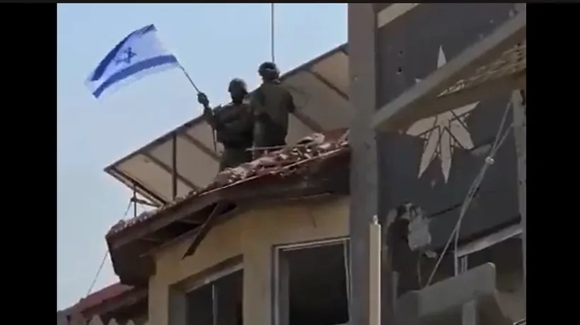 VIDEO | Pentru prima oară după retragerea din 2005, IDF înalță STEAGUL ISRAELIAN în nordul Gaza: ”Nu vom uita, nu ne vom opri până la victorie”