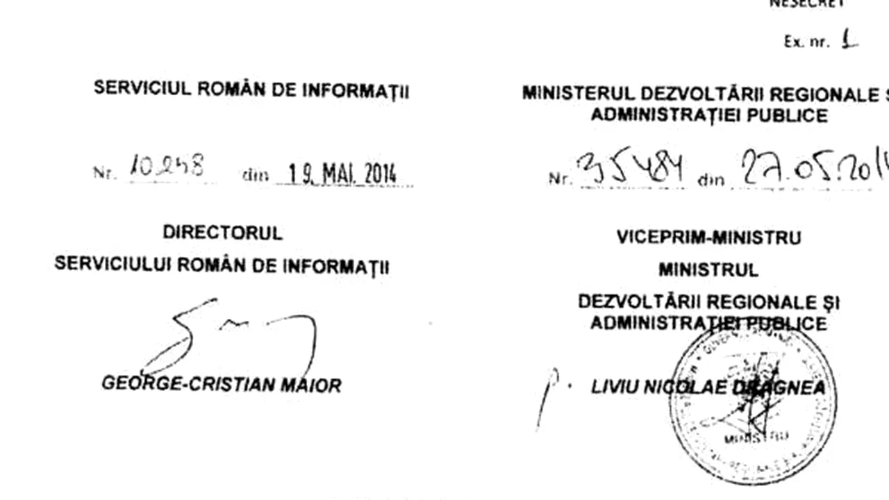 Liviu Dragnea NU A SEMNAT protocolul cu SRI. Pe document apare semnătura unui secretar de stat