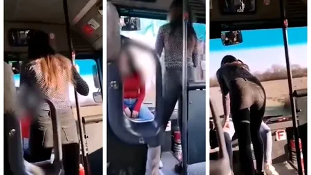 Cursă la limita siguranței. Mai multe eleve dansează lângă șoferul unui autobuz, în timp ce acesta este în mers