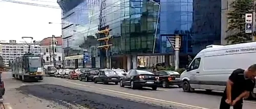 Scene de necrezut în Cluj. După ce s-a răcit asfaltul, muncitorii și-au dat seama că au o mare problemă