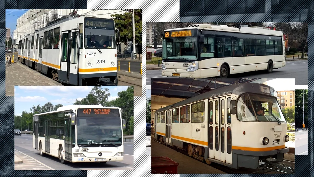 Acestea sunt mijloacele de transport STB din București care NU au aer condiționat. Procentul acestor vehicule scade însă de la an la an