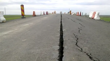 Autostrada Arad-Timișoara se crapă la un an și jumătate de la inaugurare