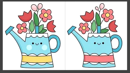 TEST IQ | Descoperiți 5 diferențe între cele două vaze cu flori. Geniile reușesc în 23 de secunde