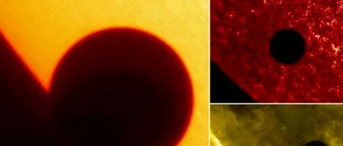 Tranzitul planetei Venus prin dreptul Soarelui, surprins de camerele NASA. VIDEO