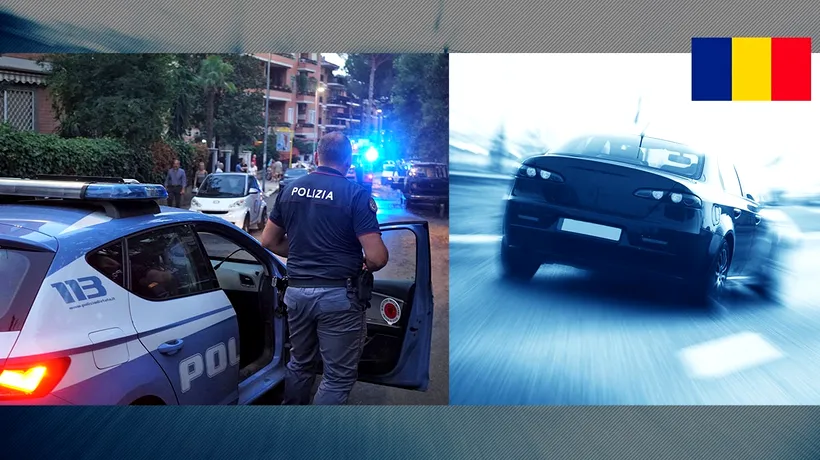 Doi polițiști din Italia s-au răsturnat cu mașina în timp ce urmăreau un automobil înmatriculat în ROMÂNIA. Unul dintre ei este în stare gravă