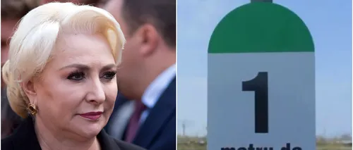 Dăncilă nu este impresionată de singurul metru de autostradă din Moldova, construit de Mandachi: A adus plus valoare?