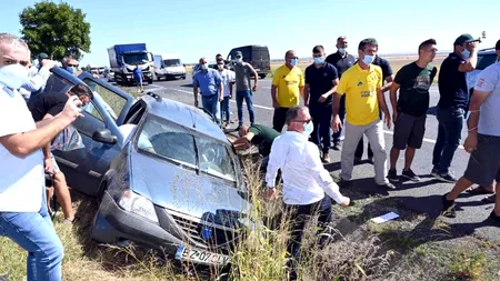 Update: Declarație exclusivă a ministrului / Ministrul Agriculturii a intervenit pentru a ajuta o victimă a unui accident rutier / IMAGINI ÎN PREMIERĂ /