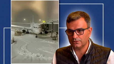 În drum spre Washington, Lucian Mîndruţă a rămas blocat pe Otopeni, din cauza zăpezii. 