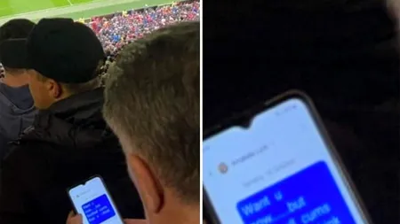 Râzi cu lacrimi! Ce mesaj intim i-a trimis acest tânăr iubitei lui, chiar în timpul unui meci de fotbal: 