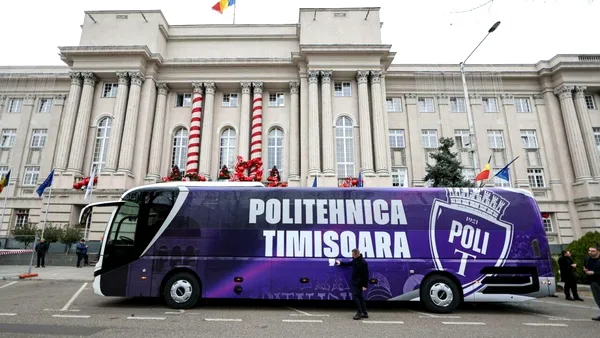 Autocar modern pentru Poli Timișoara. Alfred Simonis: „Un club de fotbal serios nu înseamnă doar jucători, antrenori și rezultate bune”
