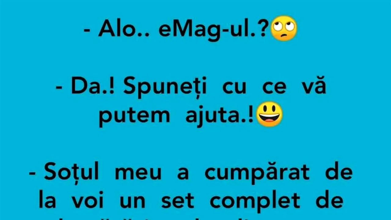 Bancul de joi | Comanda de la eMag