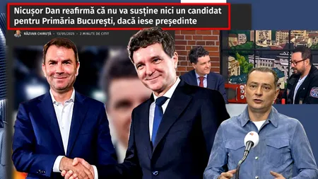 Sucelile lui Nicușor Dan. Azi îl susține pe Drulă pentru București, ieri îl voia pe Băluță, dacă ar fi fost să aleagă între el, Firea și Piedone. În campanie promitea solemn, „nu mă voi implica”. Cum a schimbat Nicușor Dan onestitatea cu oportunitatea odată instalat la Cotroceni