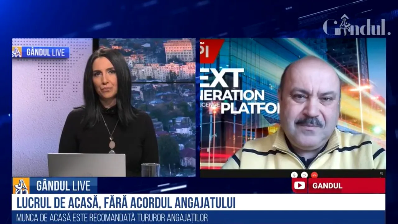 GÂNDUL LIVE. Expert în carieră: Angajatorii supraîncarcă lucrătorii de acasă, care se simt datori să fie superproductivi. / Munca efectivă trebuie să se încadreze în șase ore și jumătate