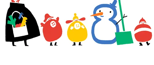 SOLSTIȚIUL DE IARNĂ, celebrat de Google printr-un Doodle. Azi este cea mai scurtă zi din an
