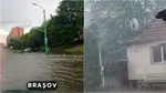 Ploile torențiale au inundat garaje și au doborât arbori în Brașov. Furtuna cu grindină a făcut prăpăd și în Bihor