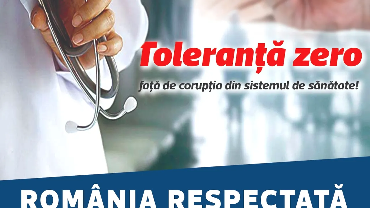 PMP: Toleranță zero față de corupția din sistemul de sănătate