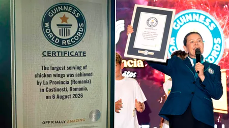 Comunicat: La Provincia intră în Guinness World Records™ cu cea mai mare porție de aripioare de pui servită la un eveniment