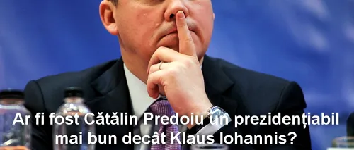 SONDAJ. Ar fi fost Cătălin Predoiu un prezidențiabil mai bun decât Klaus Iohannis?