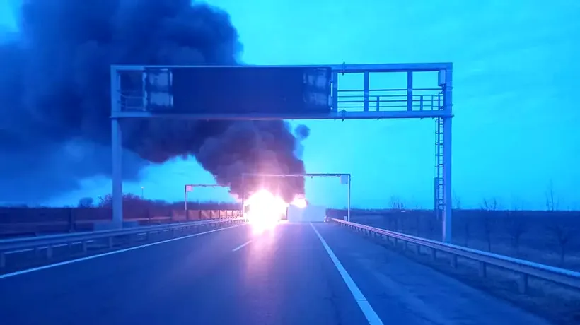 Șofer român de TIR, salvat în ultima clipă din camionul care a EXPLODAT pe o autostradă din Ungaria: „M-am născut a doua oară”