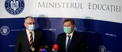 VIDEO. Miniștrii Educației și Sănătății, Sorin Cîmpeanu și Alexandru Rafila, puși în dificultate de o întrebare privind siguranța copiilor la școală după aplicarea noilor reguli epidemiologice