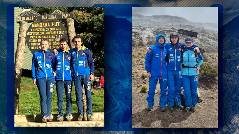 Trei sportivi cu dizabilități duc steagul României pe vârful Kilimanjaro pe 1 Decembrie