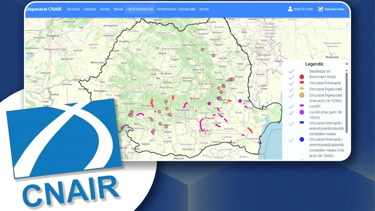 CNAIR a întrunit comandamentul de iarnă. S-a organizat şi un dispecerat cu harta interactivă a ţării şi evenimentele rutiere la zi